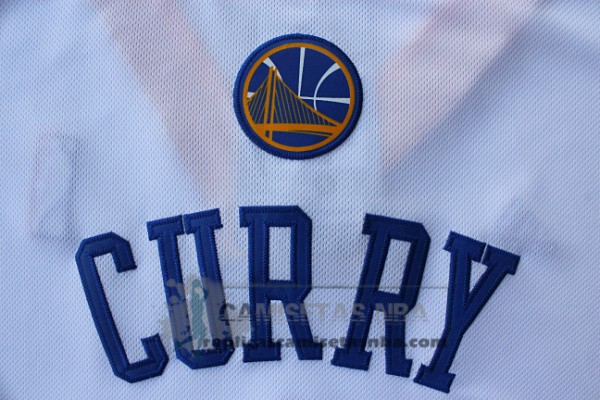Camiseta Manga Corta Warriors Curry Blanco